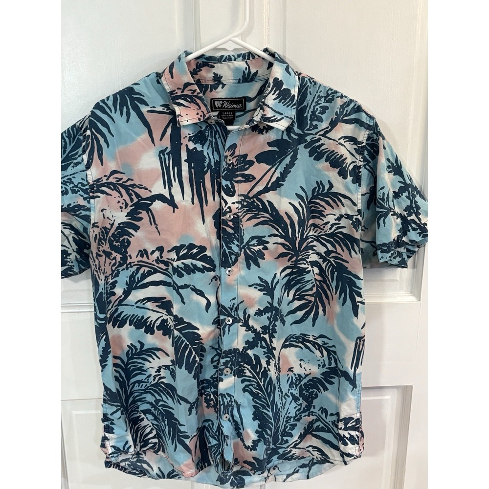 Vintage Single Stitch Waimea Size Large Button Up Shirt Men's